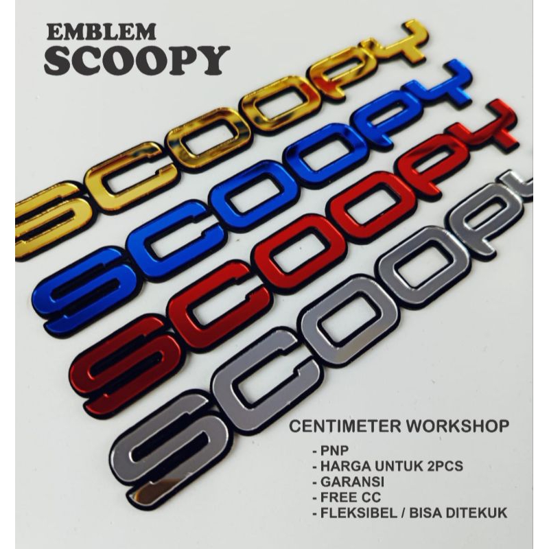 EMBLEM BODY MOTOR / EMBLEM SCOOPY