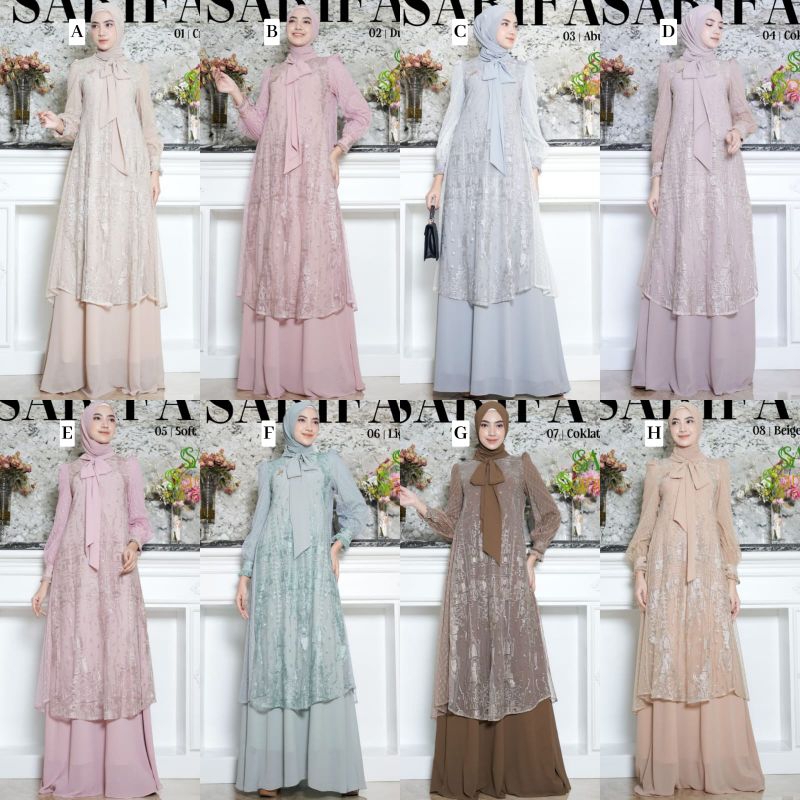 Sarifa Dress by Sanita/Sanita Hijab/Dress Mewah/Gamis Mewah/Sanita Terbaru