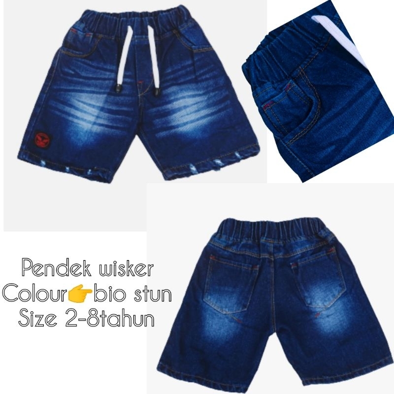 Celana Pendek Anak Laki-laki//Celana Jeans Anak Bahan Tebal Usia 5-8tahun