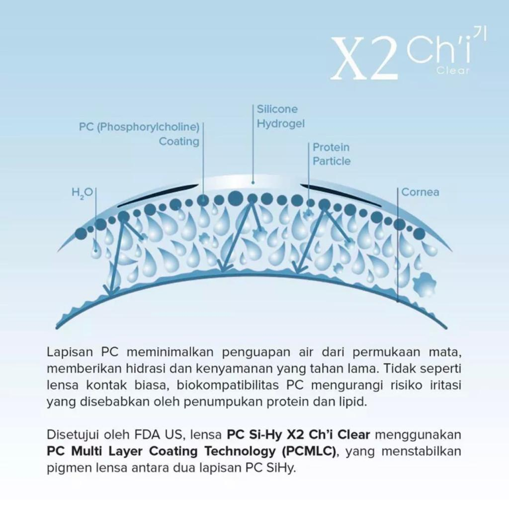 SOFTLENS BENING X2 CHI CLEAR PREMIUM FREE LENSCASE / SOFLENS / SOFTLEN / X2 CHI CLEAR / X2 CH'I CLEAR / X2 CH-I CLEAR / X2 CHI BENING / SOFTLENS BENING PREMIUM / SOFTLENS CLEAR