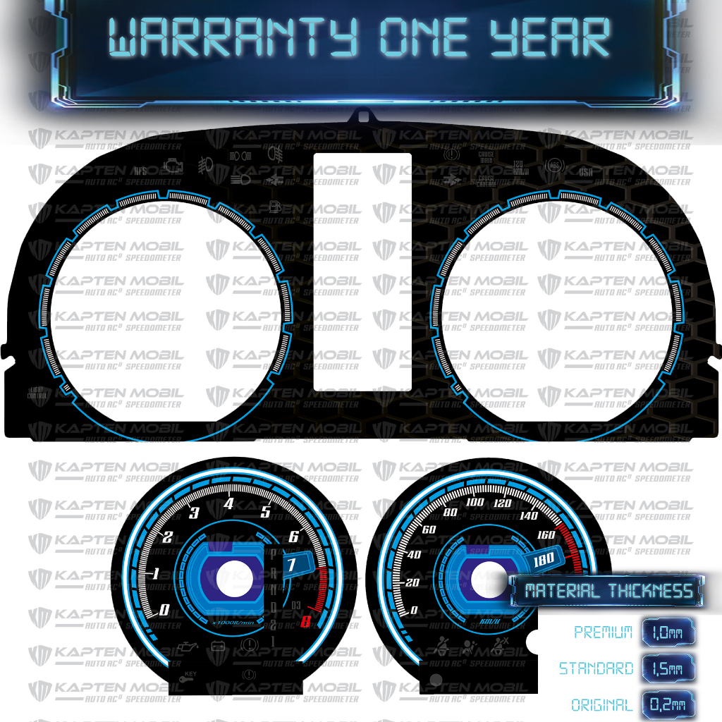 Custom Panel Speedometer Mobil CRV Bullog