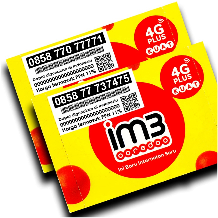 Nomor Cantik Indosat 7777 Nomer Rapi Perdana im3 Ooredoo Hutchison 77077771 77737475