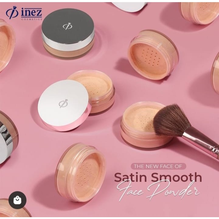 Inez Cosmetics Satin Smooth Face Powder / Bedak Tabur BPOM