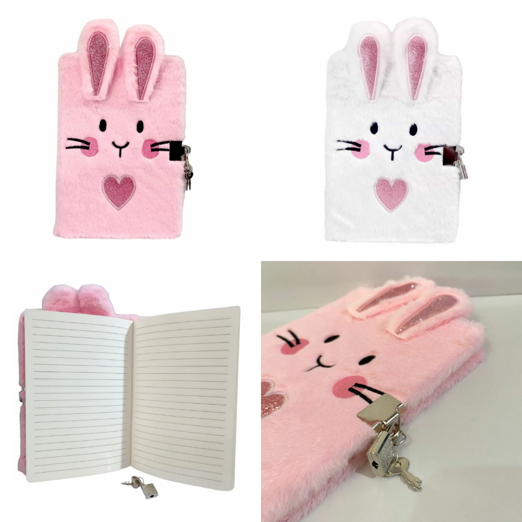 

Diary Notebook Bulu Buku Gembok Karakter Bunny Rabbit Cute Notebook Lock