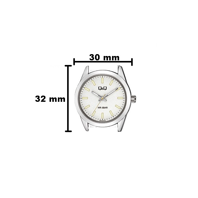 Jam Tangan Wanita Stylist Casual Business Rantai Stainless Steel Original Q&amp;Q QnQ QQ Q82A Series