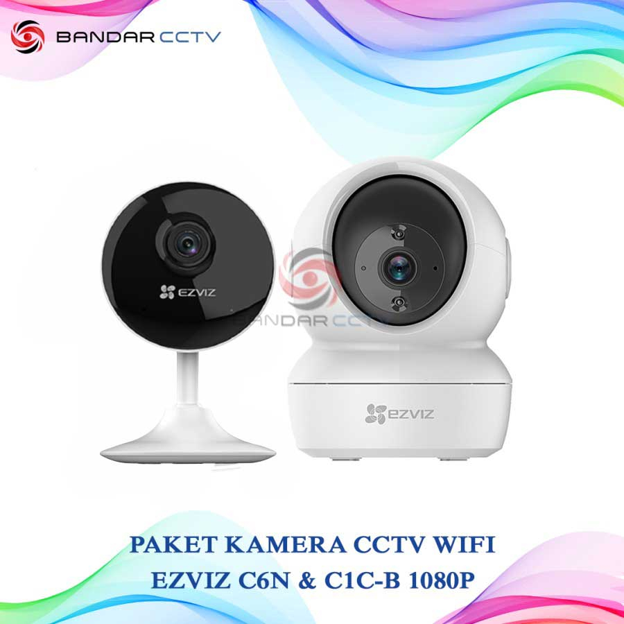 Paket Kamera CCTV Wifi Ezviz C6N 1080P dan C1C B 1080P