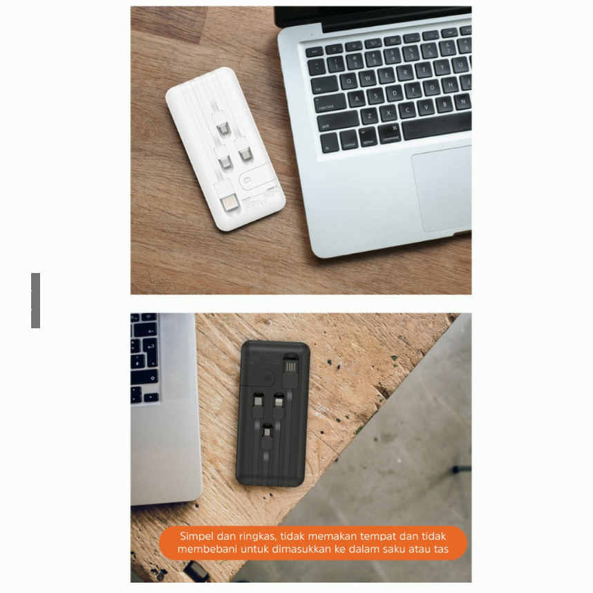YUN Mall Powerbank 20000 mah 10000 mAh Power Bank Fast Charging Murah Mini LCD with Kabel Data Type C Micro USB BASIKE murah Kompatibel untuk xiaomi Samsung Oppo Vivo hp murah Realme Redmi infinix