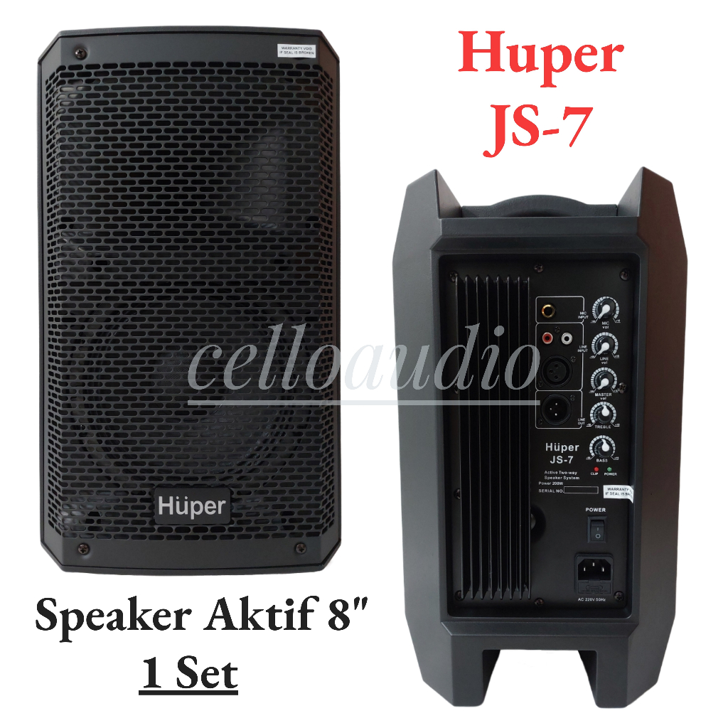 Speaker Aktif 8 Inch Huper JS-7 (1 Set) Active Speaker 8" Huper JS7