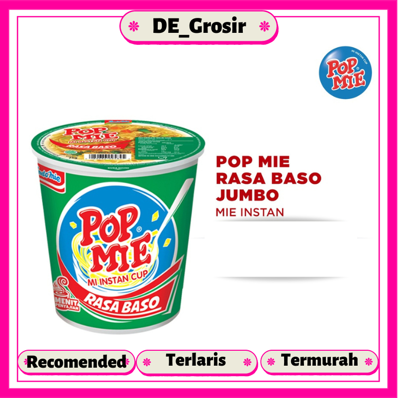 

Pop Mie Rasa Baso Jumbo 77gr Satuan