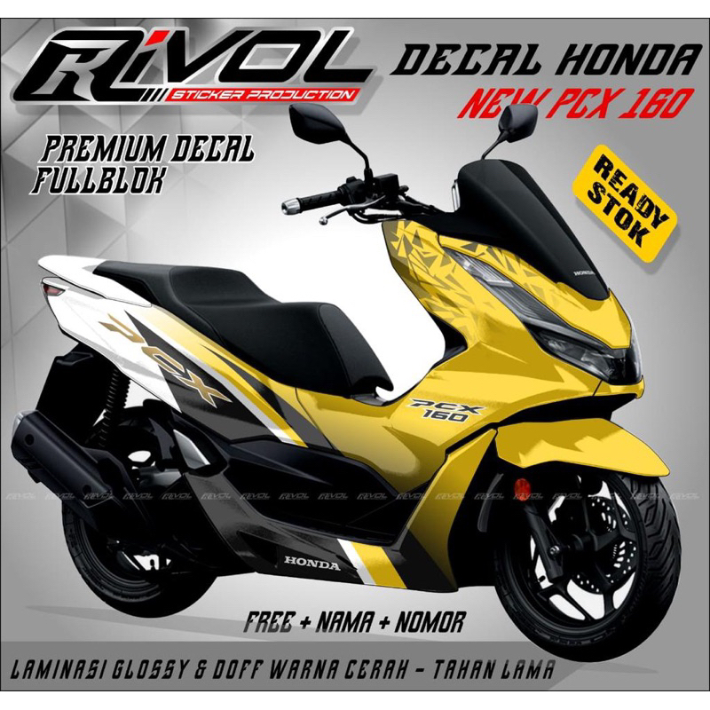 Decal pcx 160 full body sticker variasi motor honda pcx 160