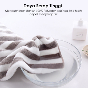 Handuk Mandi Salur Dewasa JUMBO ukuran 80x150cm bahan microfiber Serap Air Tidak Rontok/Handuk salur TERLARIS