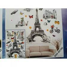 Stiker Dinding 3D Motif 3 Dimensi Bahan PVC Ukuran 30x30cm untuk Dekor