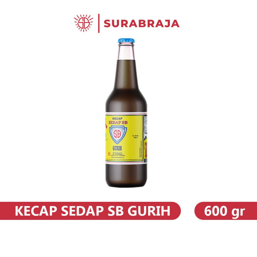 

KECAP SEDAP SB GURIH | Kecap SB | Kecap Manis Asin Kemasan Botol Kaca isi 600 gr