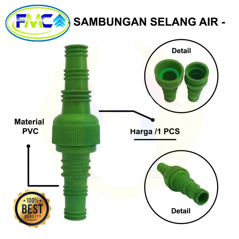 Sambungan Selang Air Anti Bocor Plastik Drat Pipa Air Praktis Kuat Konektor Penyambung Slang PVC Murah