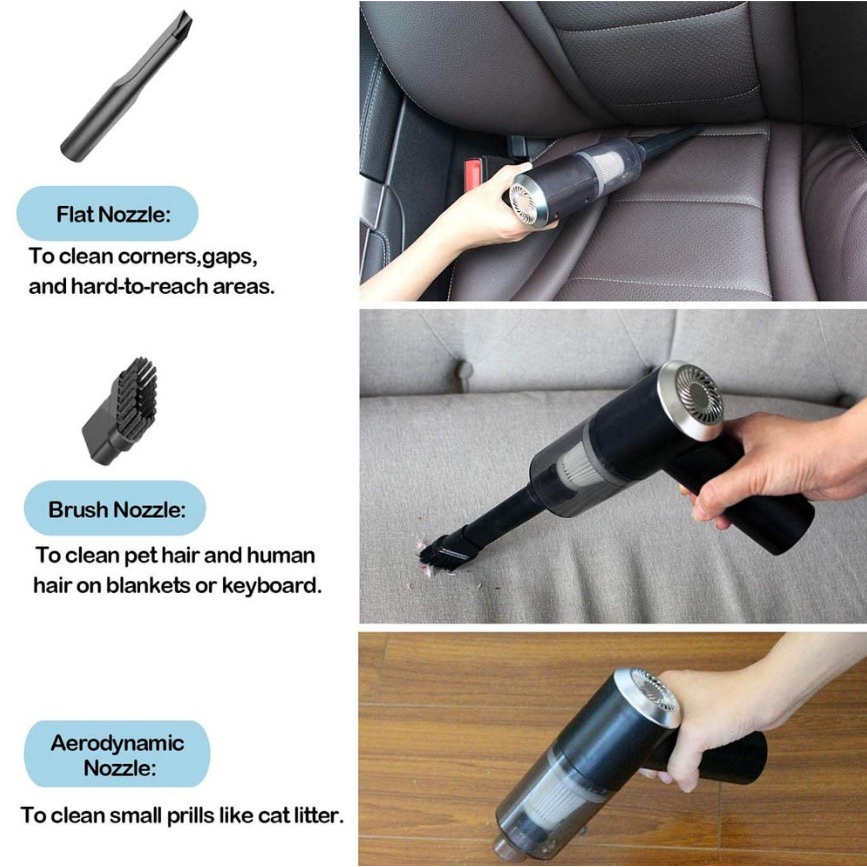 Car Vacum Cleaner Portable Vakum Penyedot Debu Mobil