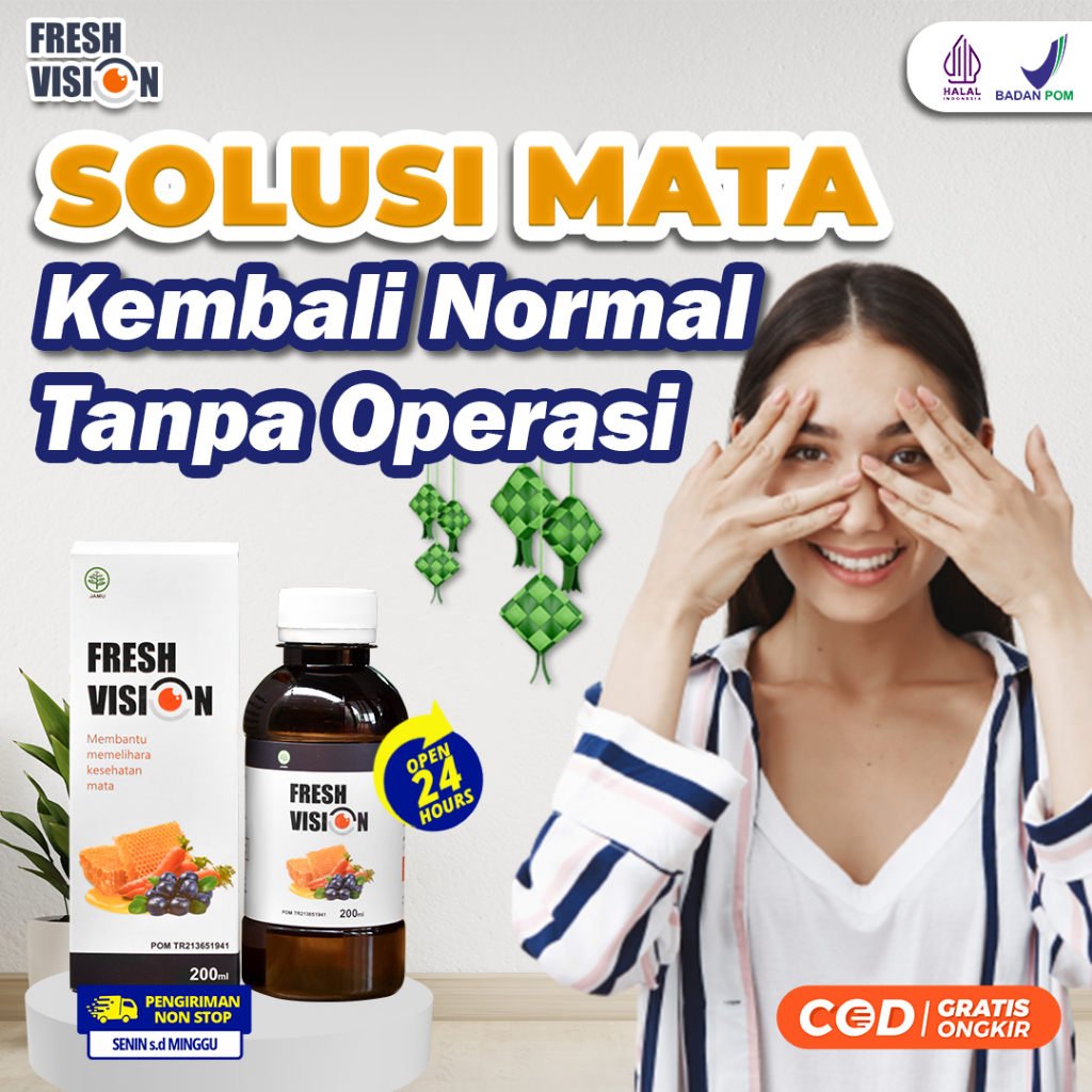 

FRESH VISION ORIGINAL - Solusi Bantu Mata Kembali Normal Tanpa Operasi Halal BPOM
