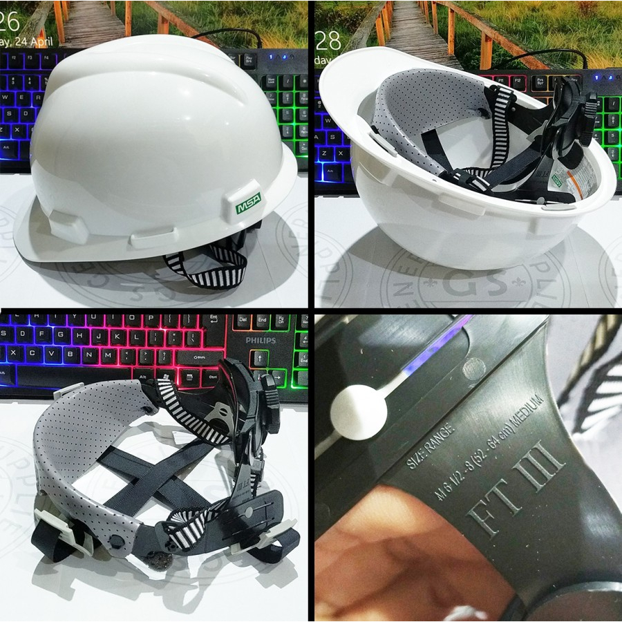 Helm Safety MSA V-Gard Orignal / Helm Safety MSA / Safety Helmet MSA Original Murah