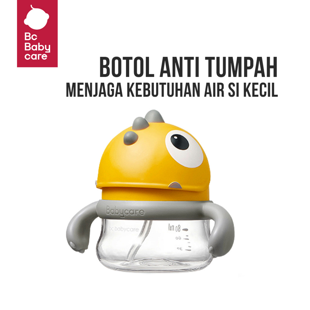 Sakumini X BC Babycare Mini Sippy Cup Handle Botol Minum Sedotan Anak Bayi Ppsu 80ml