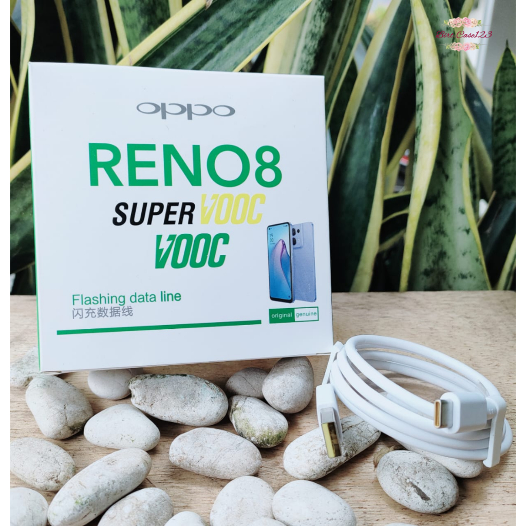 Kabel cable data original 100% OPPO RENO 8 SUPER VOOC pengisian  super cepat FOR oppo RENO 8 8Z RENO 8T RENO 7 7pro 6 5 5pro 4 4f 3 3pro 2 2f a17 a17k a57 2022 a78 a96 a5 2020 a9 2020 BB8292