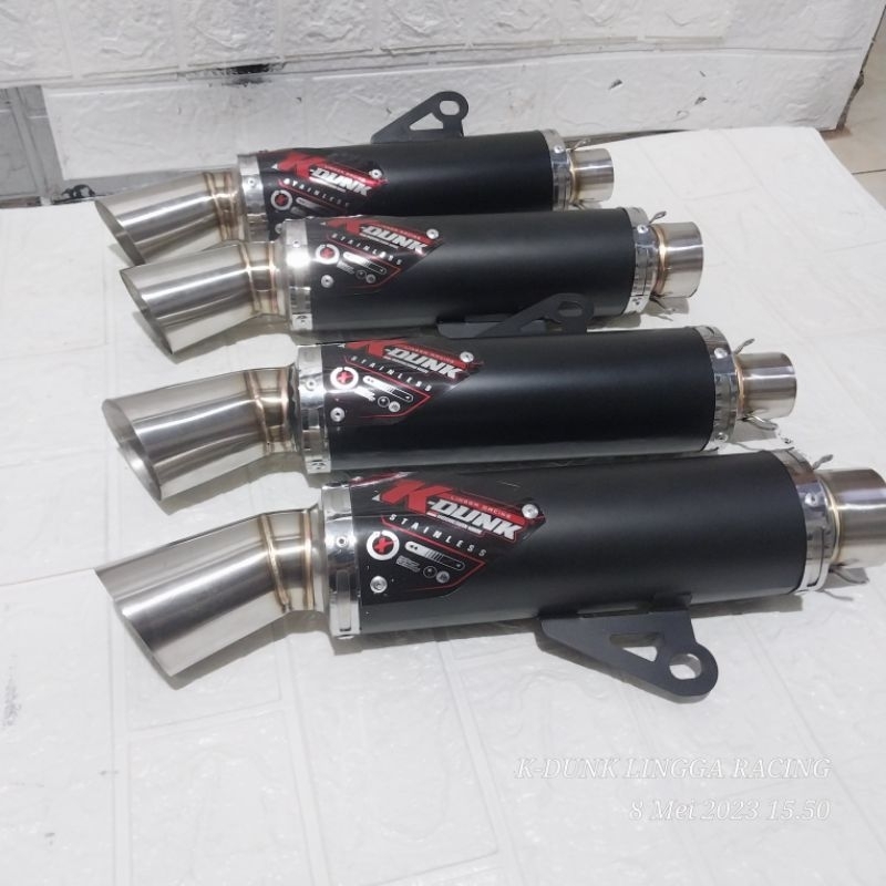Slincer Knalpot Coating K-Dunk Black series Laser Nama