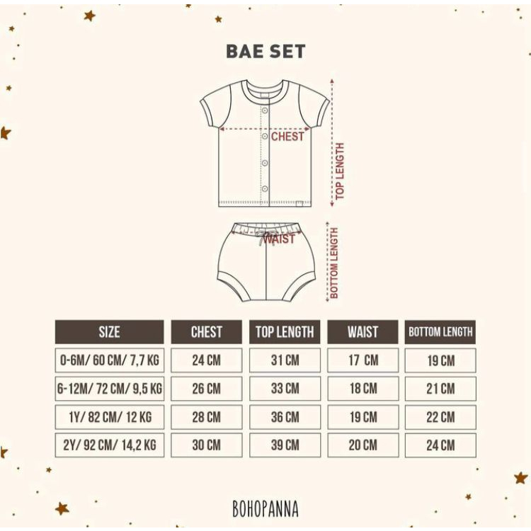 BOHOPANNA BAE SET - Setelan Bayi