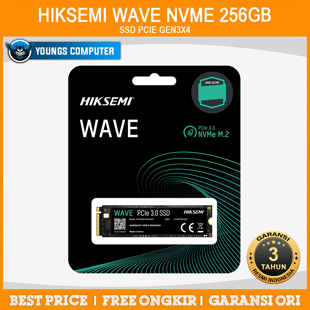 SSD HIKSEMI WAVE PCIe Gen3x4 NVME 256GB | HS-SSD-WAVE(P) 256G