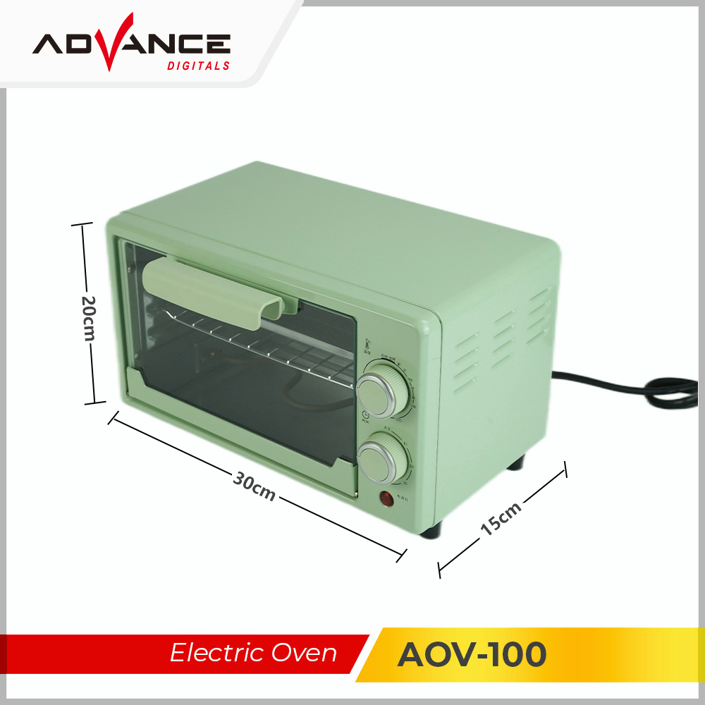 100%Advance Electric Oven AOV-100 9L Oven Listrik Kapasitas Garansi Resmi 1 Tahun