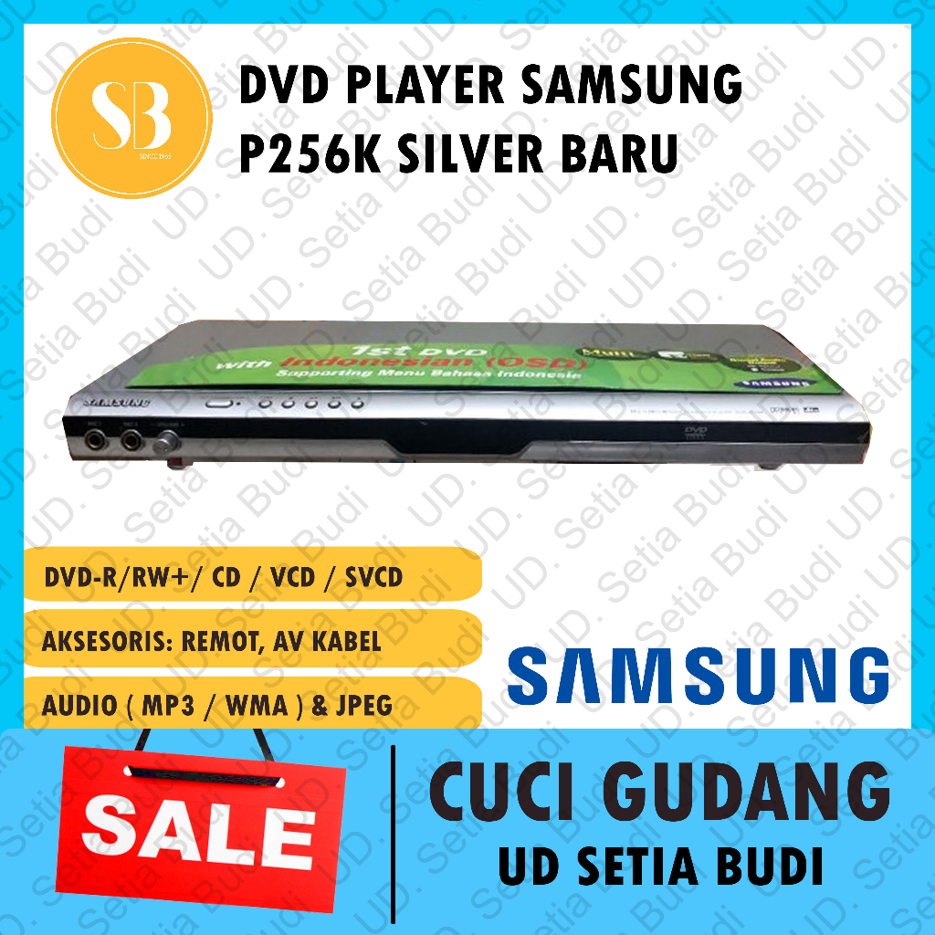 CD VCD DVD Player Samsung P256K Silver Baru dan Asli