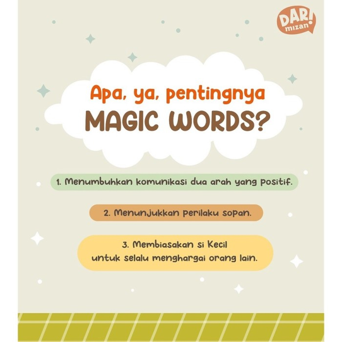 [Mizan] Aku Tahu 4 Kata Ajaib: I Know 4 Magic Word (Boardbook) - Bilingual