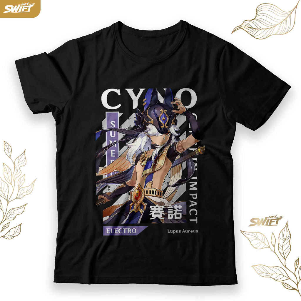 KAOS Cyno - Genshin Impact TSHIRT BAJU DISTRO