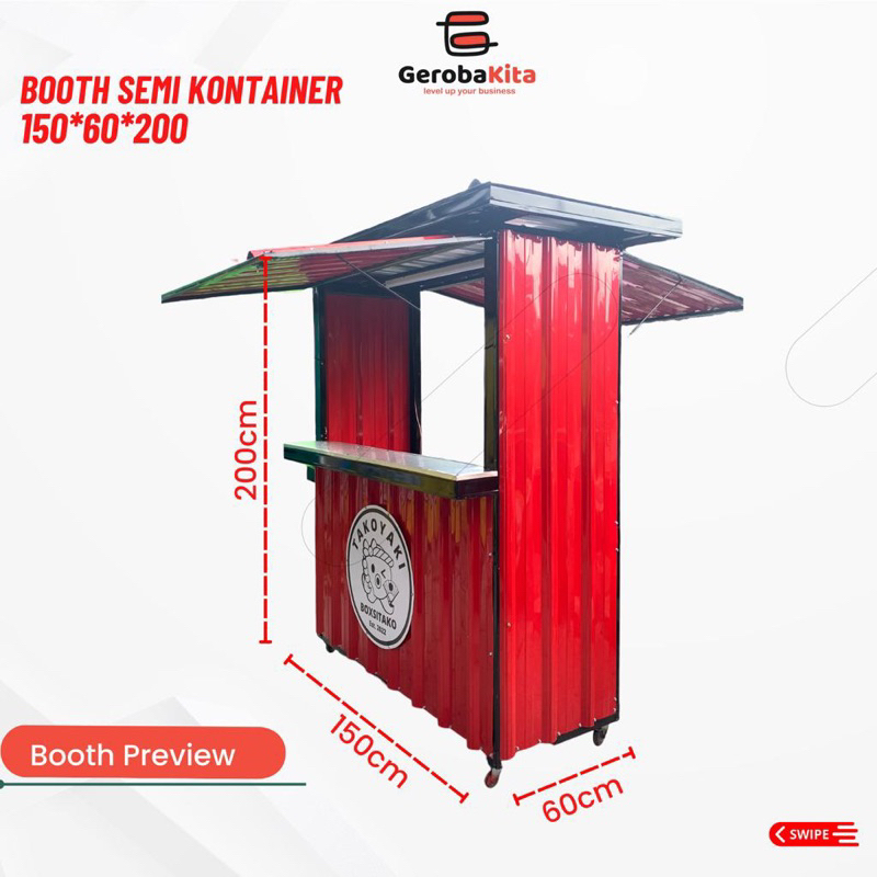 Booth Semi Container Makanan