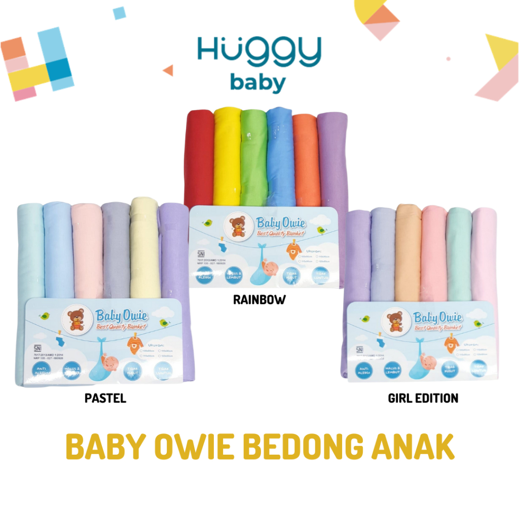 Baby Owie Bedong Bahan Kaos SNI isi 6 pcs