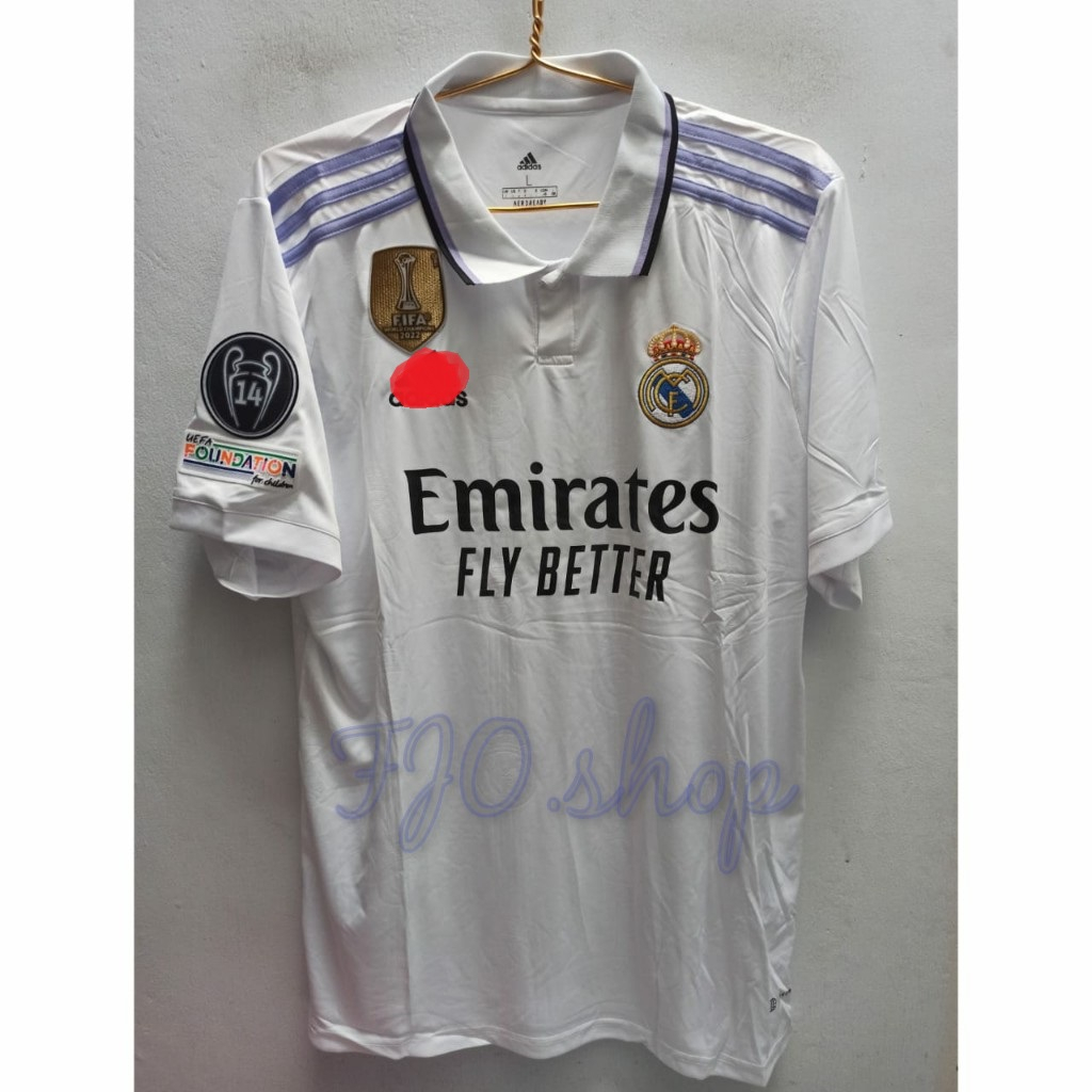 MADRID HOME 2022 FULL PATCH UCL + FIFA