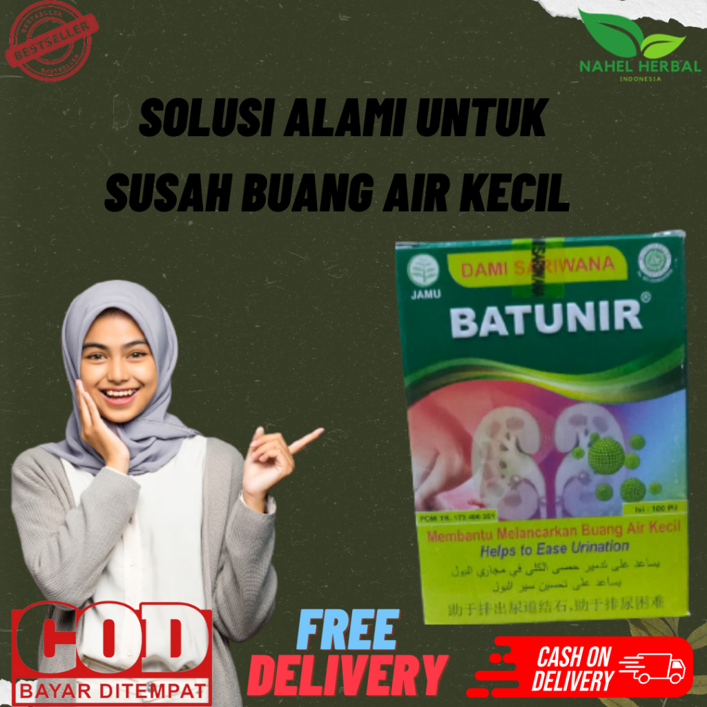 Jamu Herbal Infeksi Saluran Kemih Ampuh Kapsul Dami Sariwana Batunir Dewasa - Obat Sehat Susah Kenci