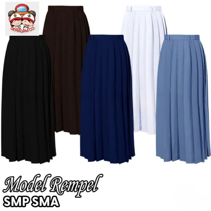 ROK BAWAHAN SERAGAM ANAK SEKOLAH SMP DAN SMA// SEREGAM SEKOLAH BAWAHAN ANAK SMP DAN SMA (PUTIH, ABU 