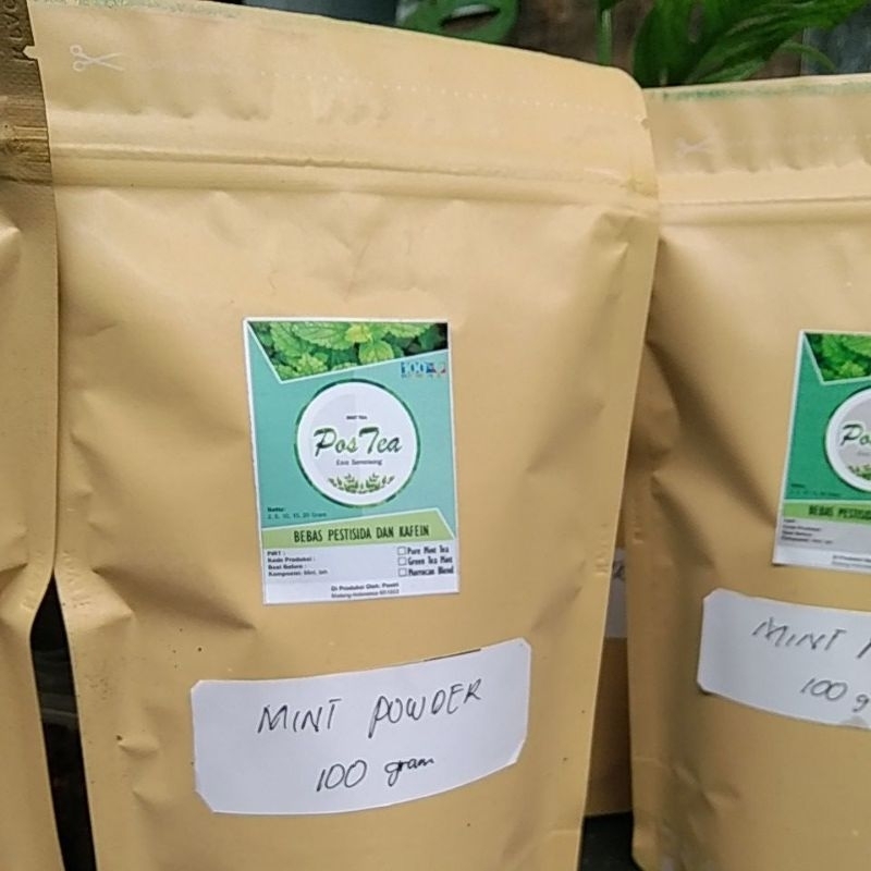 

Pure Mint Powder Daun Mint Bubuk Daun Herbal Mint Esis Semriwing