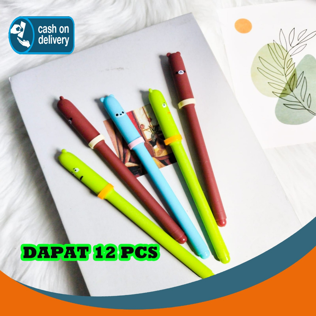 

SELUSIN PULPEN ANIMAL MURAH BERUANG ISI 12 PCS ALAT TULIS LUCU GEL PEN KARAKTER UNIK MURAH PULPEN PENA BOLPEN