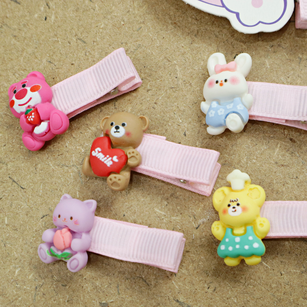 (ISI 10 PCS) Jepit Rambut Cyra PREMIUM / Jepitan Kualitas Import Korea Style Hair Pin Murah Lucu Balita Bayi Perempuan Karakter Babycinnamon