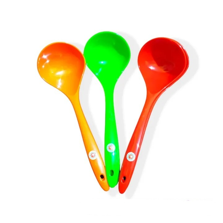 (SBR) Centong Sayur / Irus Warna / Sendok Sup Plastik Harga Satuan