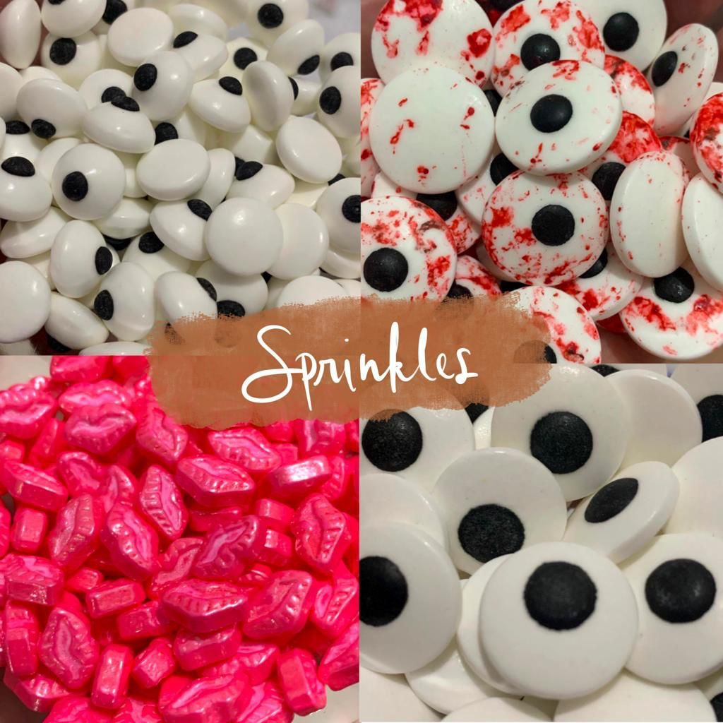 

SPRINKLE BODY FACE 100 GR - EYES AND FACE SPRINKLES HIASAN DEKORASI KUE GULA TRIMIT