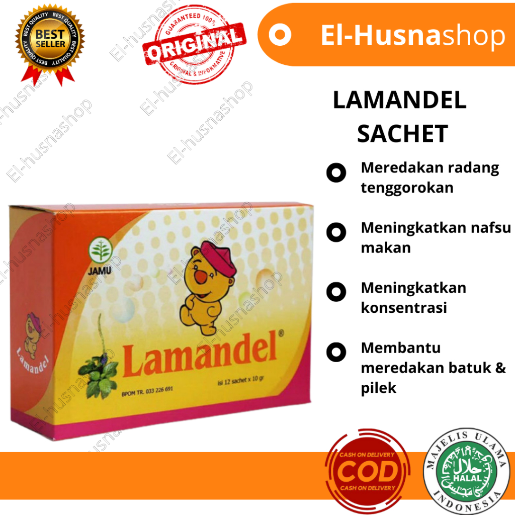 

Lamandel Membantu Meredakan Tenggorokan Kering Isi 12 Sachet Original