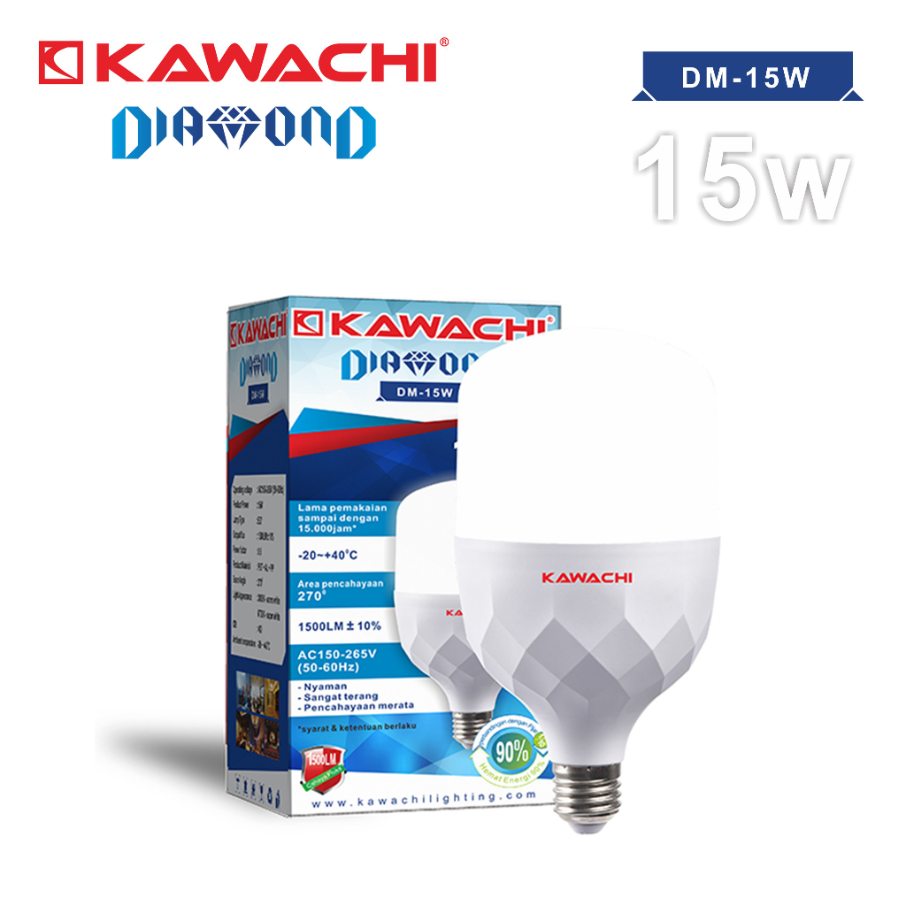Kawachi~Lampu Led Diamond~15 Watt~Kawachi