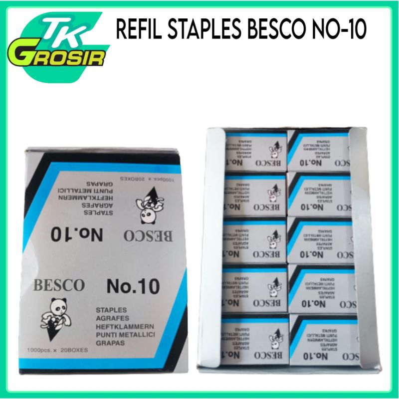 

refill staples besco no 10/anak hekter/refill murah/isi staples