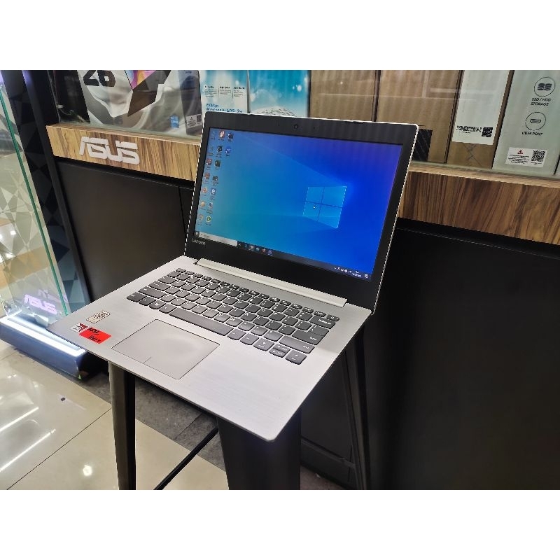 LAPTOP LENOVO IDEAPAD SLIM RAM 4GB HDD 500GB / SSD 128GB AMD A4 WINDOWS 10 GENERASI BARU