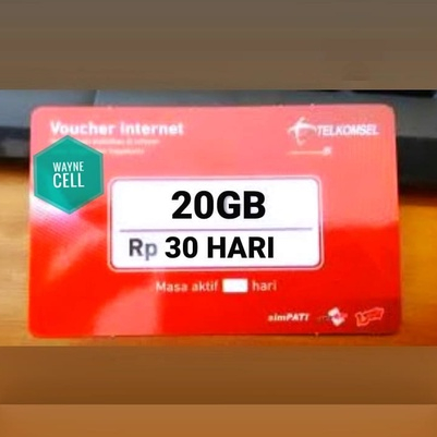 TELKOMSEL 20GB 30HARI