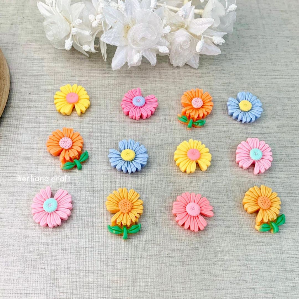 (10pcs) Clay Daisy Flower