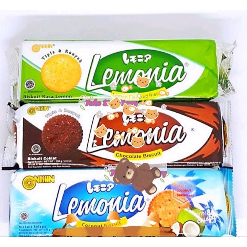 

Biskuit Nissin Lemonia 130 gr Biskuit Lemon/ Coklat/ Coconut