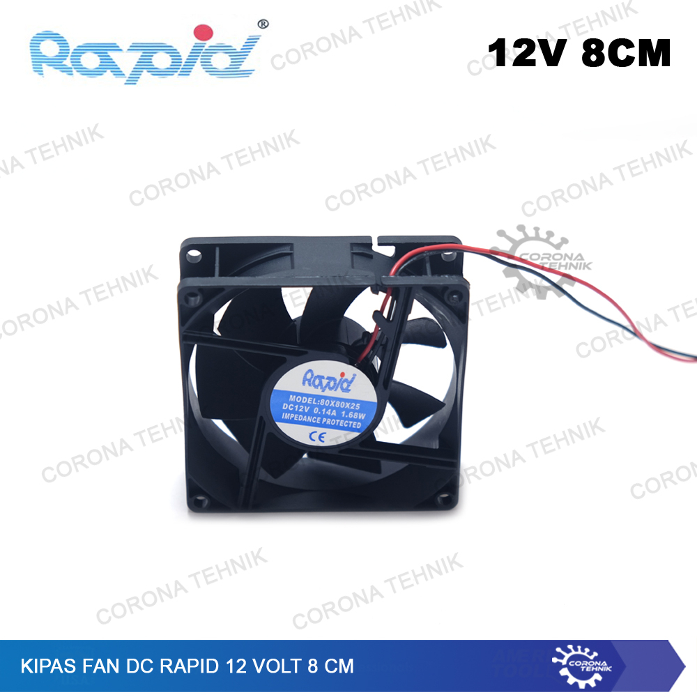 Fan DC 12 Volt Rapid 8 cm
