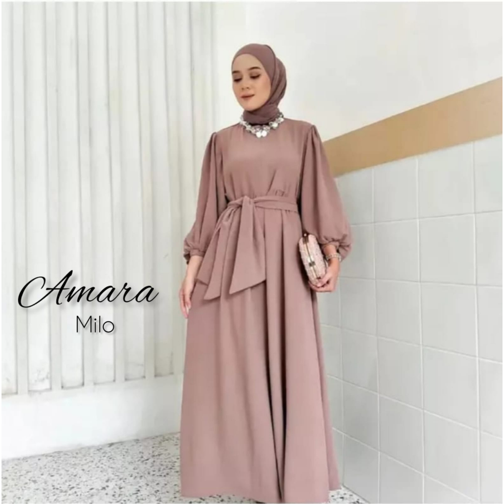 Amara Dress ( Crinkle kondangan wanita premium import