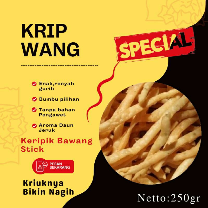 

Keripik Bawang Stick 250gr